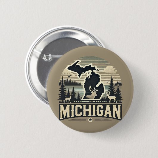 Michigan Ronde Button 5,7 Cm (Voorkant /achterkant)