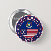 Michigan Ronde Button 5,7 Cm (Voorkant /achterkant)