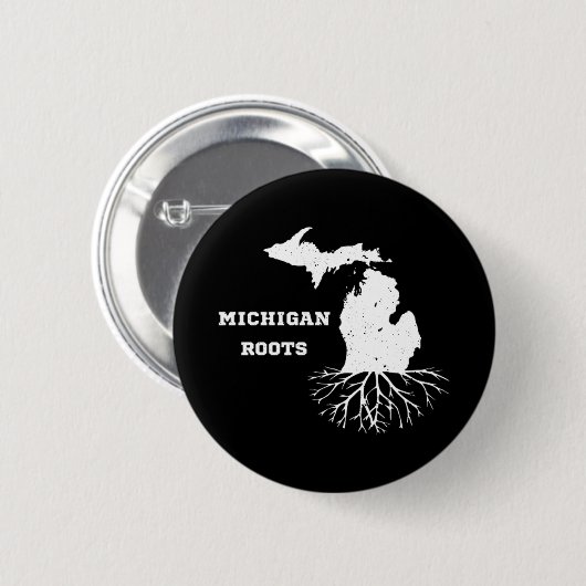 Michigan Roots Ronde Button 5,7 Cm (Voorkant /achterkant)
