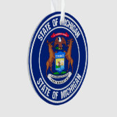 Michigan Round Emblem Ornament (voorkant)