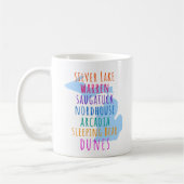 Michigan Sand Dunes Mitten State Coffee Mug Koffiemok (Links)