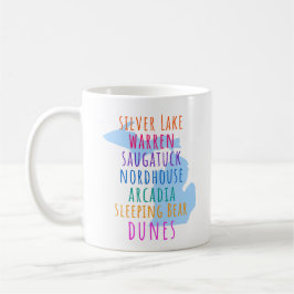 Michigan Sand Dunes Mitten State Coffee Mug Koffiemok