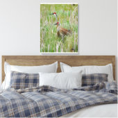 Michigan Sandhill Cranes Canvas Afdruk (Insitu (Slaapkamer))