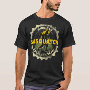 Michigan Sasquatch Onderzoeksteam Bigfoot Believer T-shirt