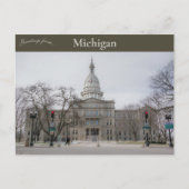 Michigan Sate Capitol Lansing Michigan Briefkaart (Voorkant)
