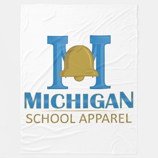 Michigan School Apparel Fleece Deken (Voorkant)