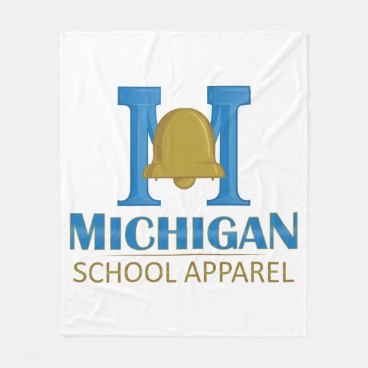 Michigan School Apparel Fleece Deken (Voorkant)