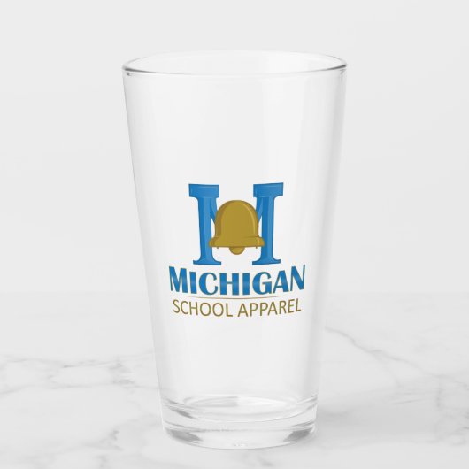 Michigan School Apparel Glas (Voorkant)