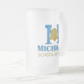 Michigan School Apparel Matglas Bierpul (Voorkant rechts)