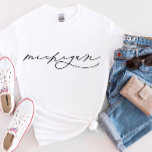 Michigan Script State Women's T-Shirt<br><div class="desc">We voegen altijd dagelijks nieuwe design toe!</div>