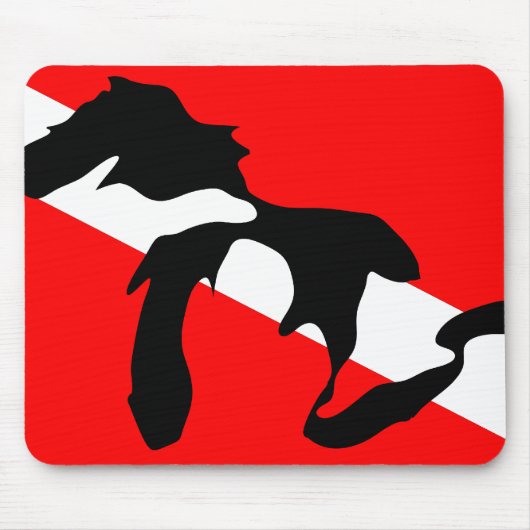 Michigan Scuba Mousepad Muismat (Voorkant)