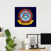 Michigan Seal Poster (Thuiskantoor)
