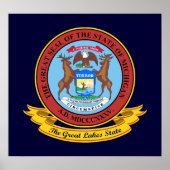 Michigan Seal Poster (Voorkant)