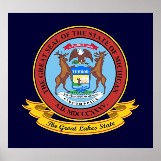 Michigan Seal Poster (Voorkant)