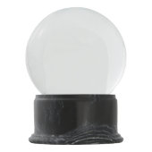 Michigan Shaped  Gray Chalkboard Naam Sneeuwbol (Achterkant)