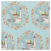 Michigan Shells Lighthouse Stof (Close Up)