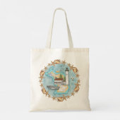 Michigan Shells Lighthouse Tote Bag (Achterkant)