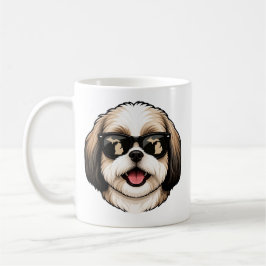 Michigan Shih Tzu met zonnebril Koffiemok