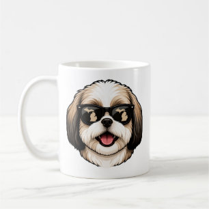 Michigan Shih Tzu met zonnebril Koffiemok