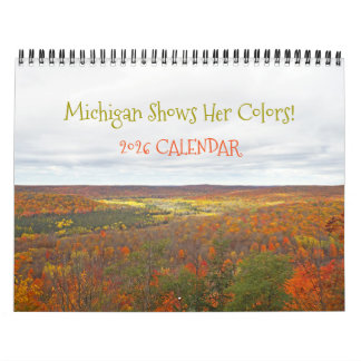 "MICHIGAN SHOWS HER FALL COLORS" 2026 CALENDAR KALENDER