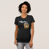 Michigan Silhouette met Home & Lake Foto T-shirt (Voorkant volledig)