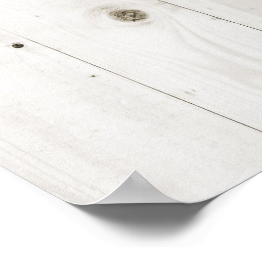 Michigan Silhouette | Witte houtkool Poster (Hoek)