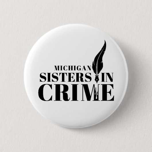 Michigan Sisters in Crime-knop Ronde Button 5,7 Cm (Voorkant)