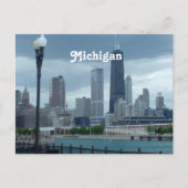 Michigan Skyline Briefkaart (Voorkant)