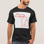 Michigan slechtste staat ooit rood t-shirt (Voorkant)