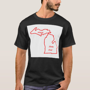 Michigan slechtste staat ooit rood t-shirt