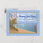 Michigan / Sleeping Beer Dunes Nat. Uitzicht Park/ Briefkaart (Voorkant / Achterkant)