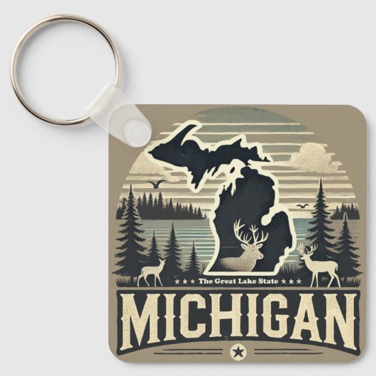 Michigan Sleutelhanger (Voorkant)