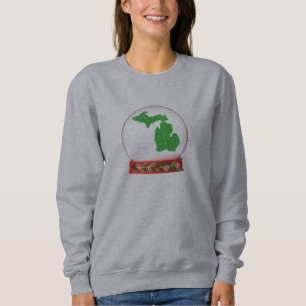Michigan SNOW WERELDBOL design Sweatshirt! Trui