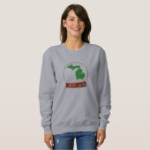 Michigan SNOW WERELDBOL design Sweatshirt! Trui (Voorkant volledig)