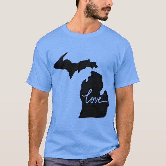 Michigan staat liefde Oversized T-shirt (Voorkant)