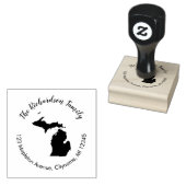 Michigan staat retour adres rubber stempel (Gestempeld)