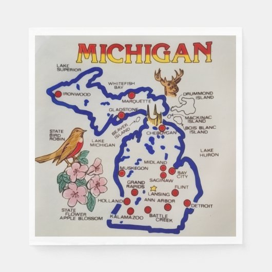 Michigan Staatsfeest Servet (Voorkant)