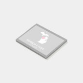 Michigan Staatskaart met aangepaste liefdeshart en Post-it® Notes (Schuin)