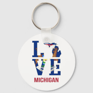 Michigan staatsliefde sleutelhanger