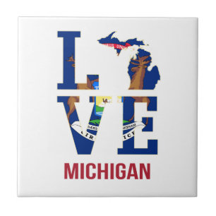 Michigan staatsliefde tegeltje