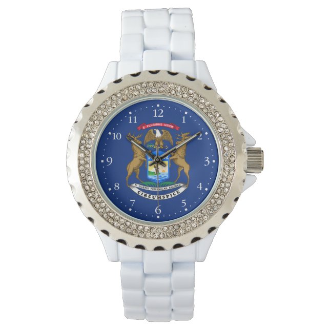 Michigan Staatsvlag Horloge (Voorkant)