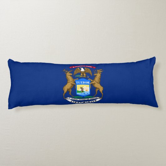 Michigan Staatsvlag Lichaamskussen (Achterkant)