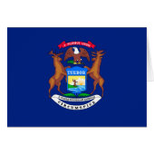 Michigan Staatsvlag Ontwerp (Voorkant Horizontaal)
