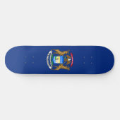 Michigan Staatsvlag Persoonlijk Skateboard (Horizontaal)