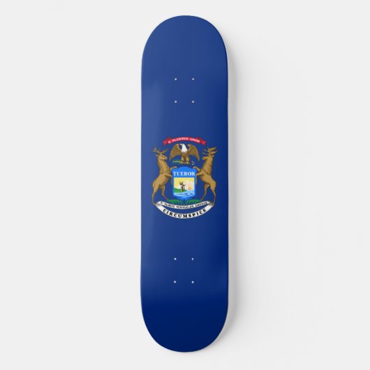 Michigan Staatsvlag Persoonlijk Skateboard (Voorkant)