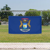 Michigan Staatsvlag Spandoek (Insitu)