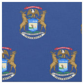 Michigan Staatsvlag Stof (Close Up)