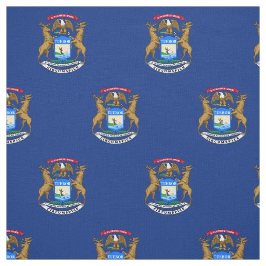 Michigan Staatsvlag Stof (Swatch)