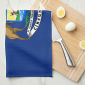 Michigan Staatsvlag Theedoek (Quarter Fold)