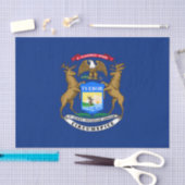 Michigan Staatsvlag Tissuepapier (Craft)